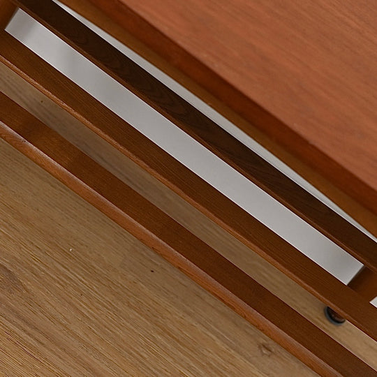 Mid Century Teak Coffee Table with Magazine Shelf