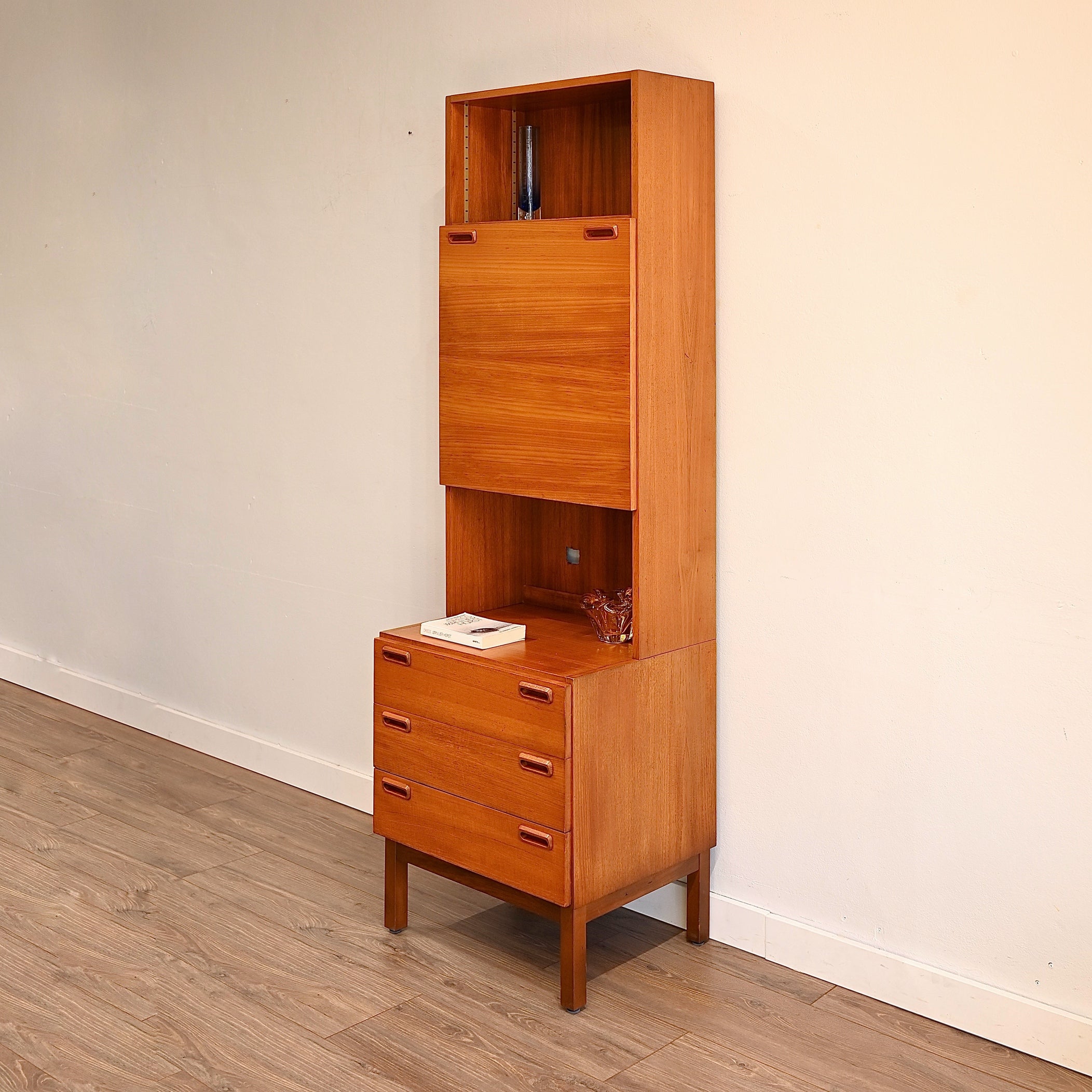 Mid Century Teak Sideboard Bar Cabinet Credenza