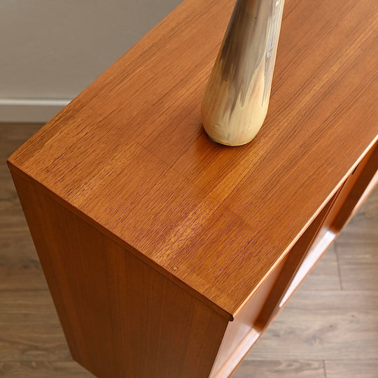 Mid Century Teak Sideboard Buffet Bar Cabinet by Chiswell