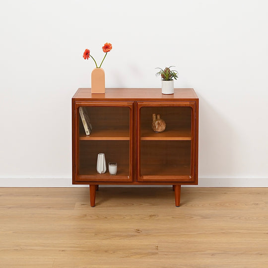 Mid Century a Teak Sideboard Glass Display Cabinet LP Record Cabinet by Chiswell
