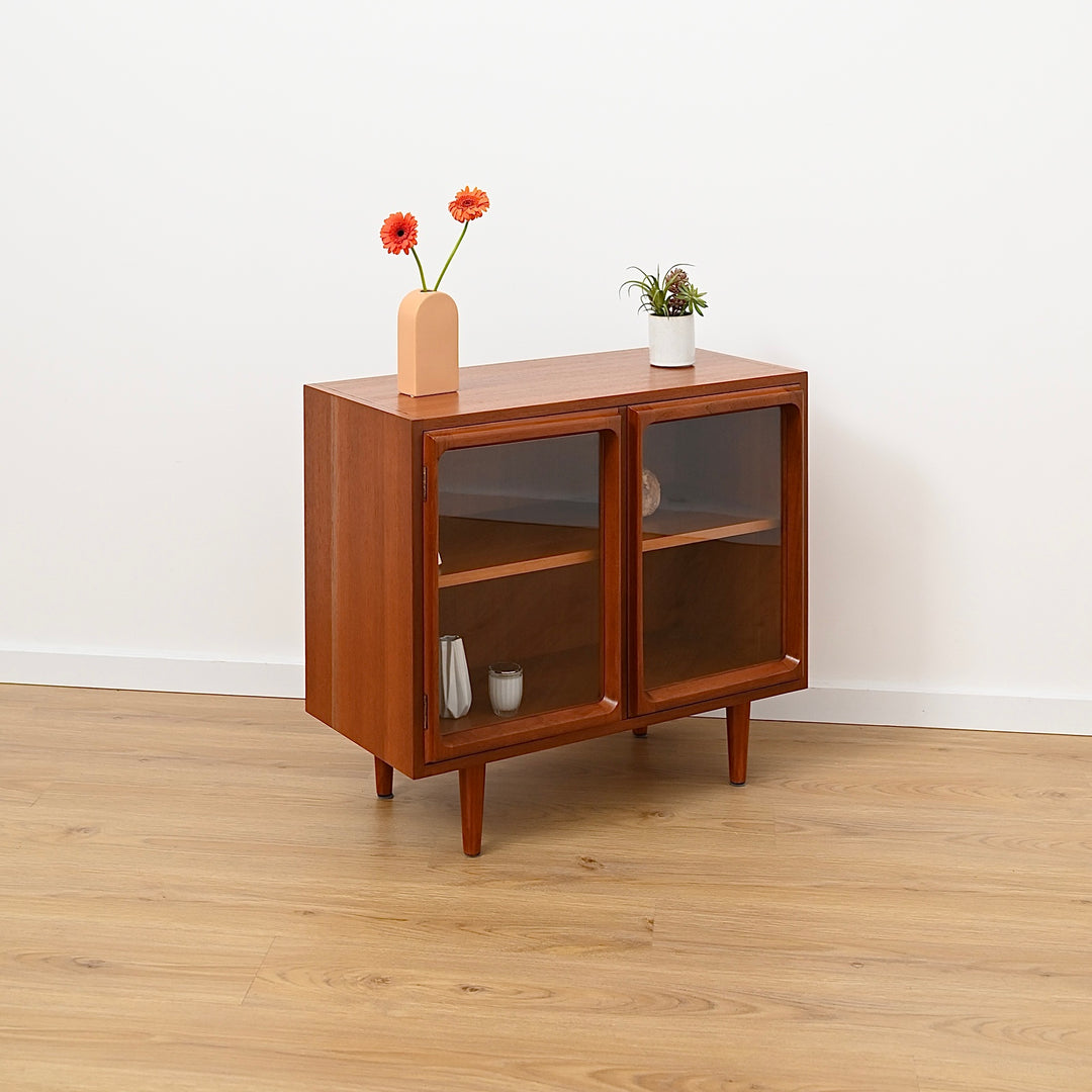 Mid Century a Teak Sideboard Glass Display Cabinet LP Record Cabinet by Chiswell