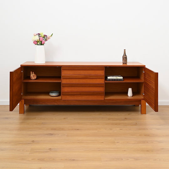 Mid Century Teak Sideboard Buffet by Danish De Luxe