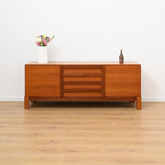 Mid Century Teak Sideboard Buffet by Danish De Luxe