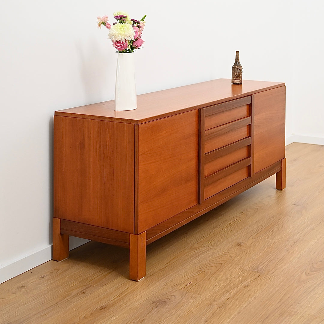 Mid Century Teak Sideboard Buffet by Danish De Luxe