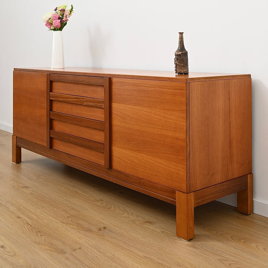 Mid Century Teak Sideboard Buffet by Danish De Luxe