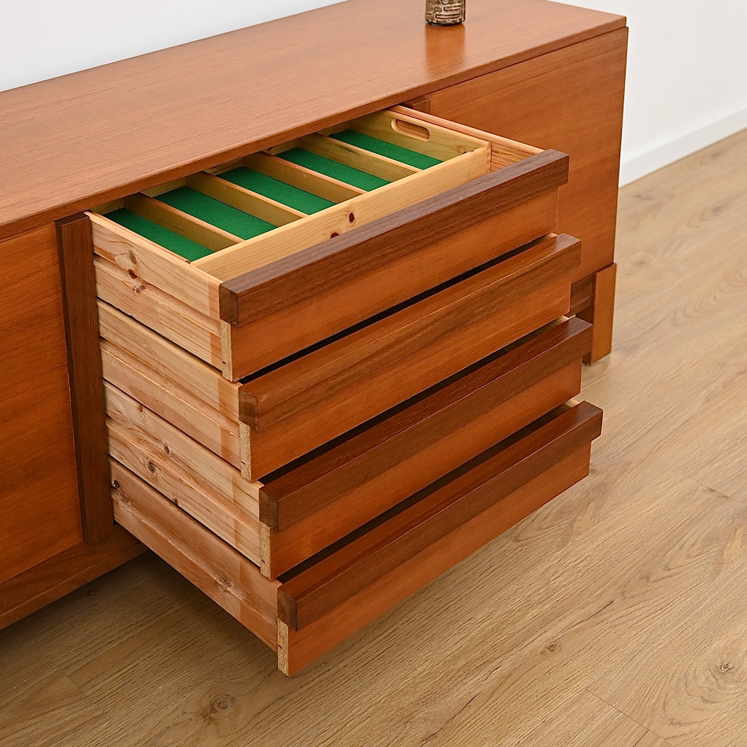 Mid Century Teak Sideboard Buffet by Danish De Luxe