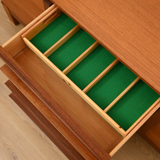 Mid Century Teak Sideboard Buffet by Danish De Luxe
