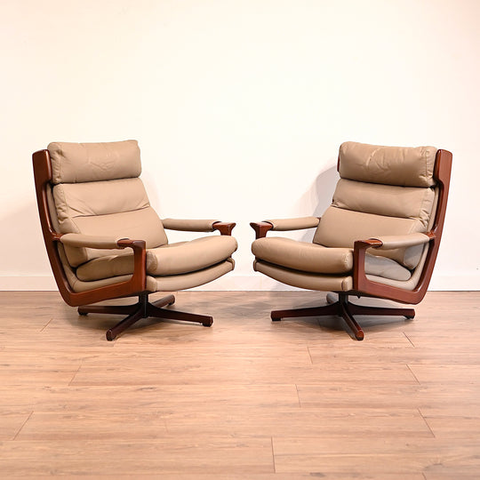 Vintage Tessa T21 Delmont Leather Lounge Suite