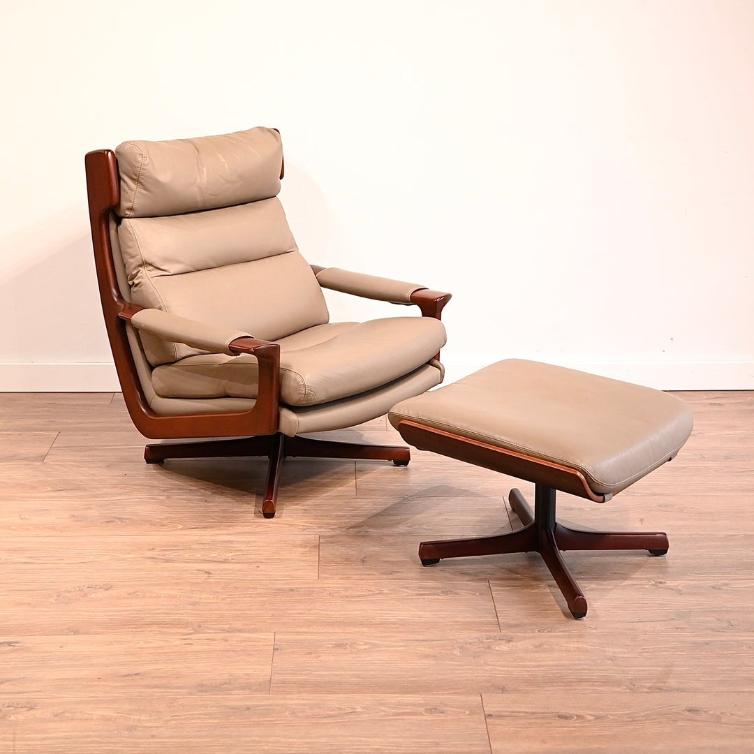 Vintage Tessa T21 Delmont Leather Lounge Suite