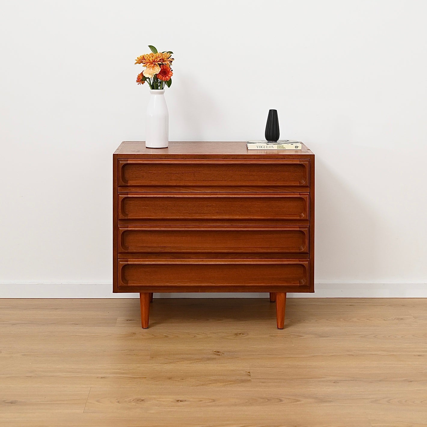 Mid Century Teak Sideboard Buffet Drawers Low Boy by Chiswell