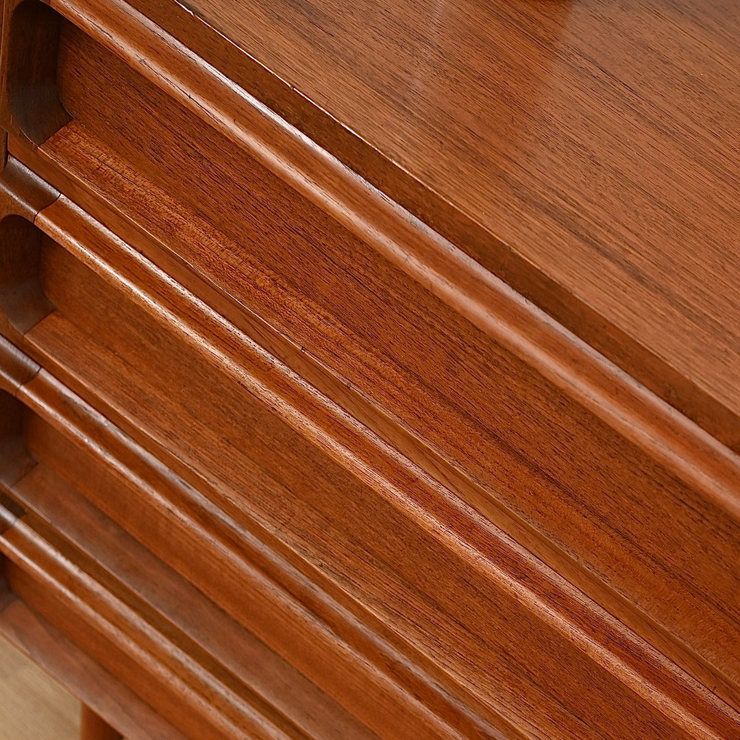 Mid Century Teak Sideboard Buffet Drawers Low Boy by Chiswell