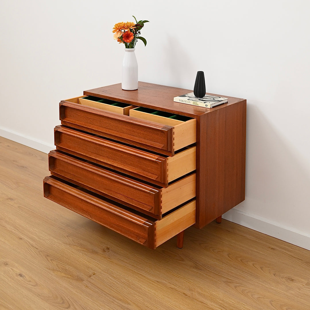 Mid Century Teak Sideboard Buffet Drawers Low Boy by Chiswell