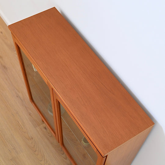 Mid Century Teak Display Cabinet by Noblett