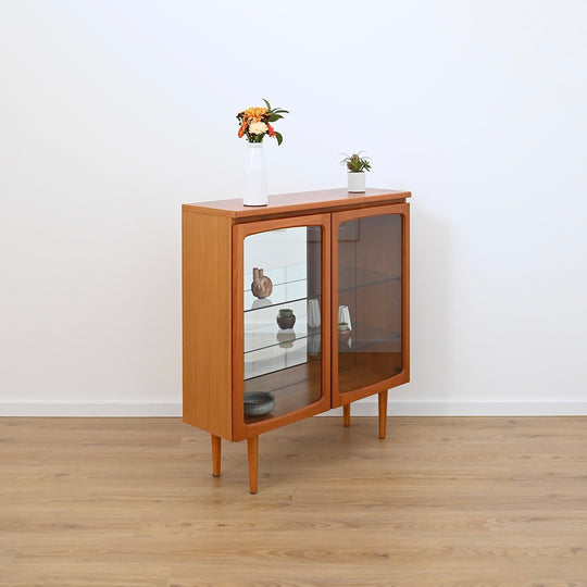 Mid Century Teak Display Cabinet by Noblett