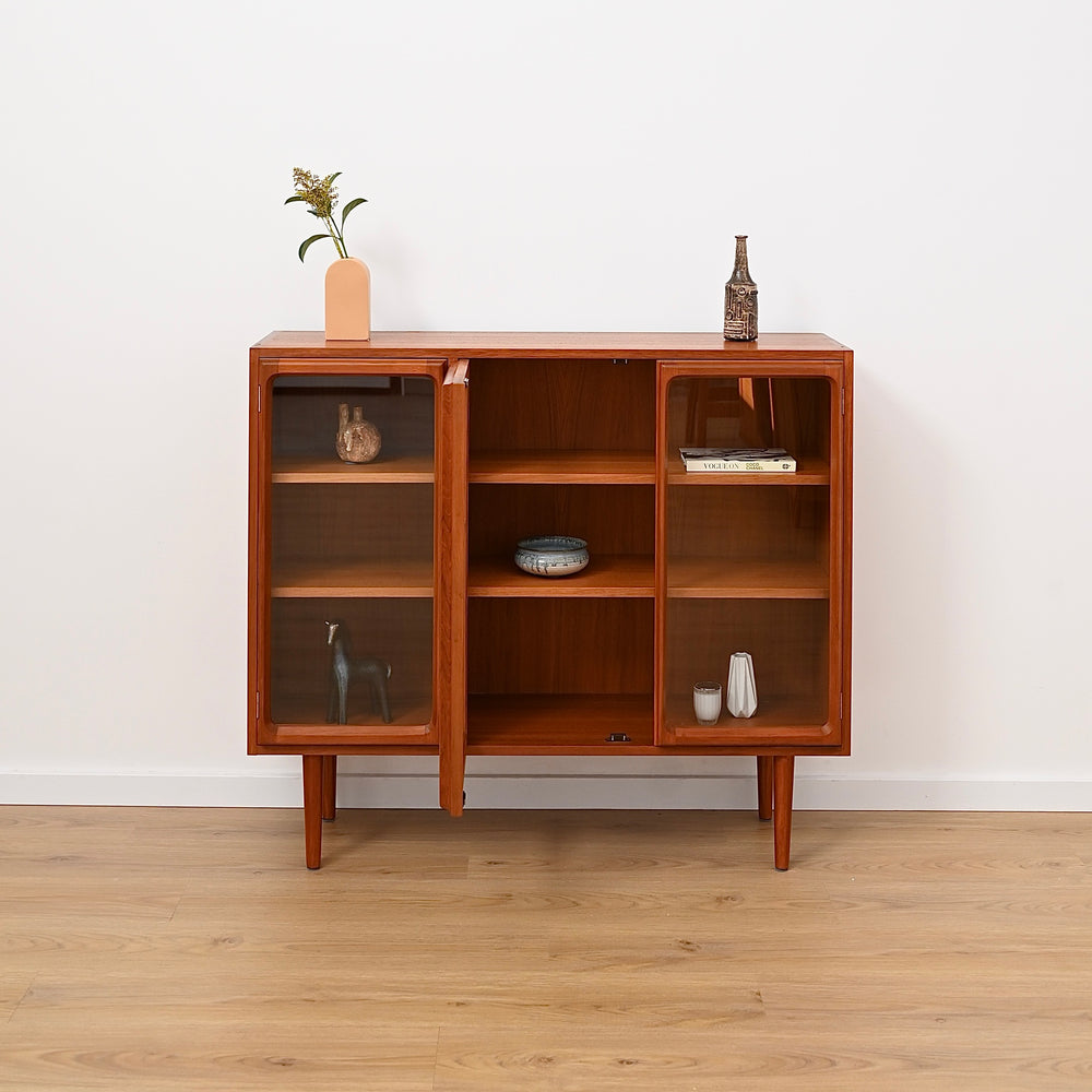 Mid Century Teak Sideboard Display Cabinet by Chiswell