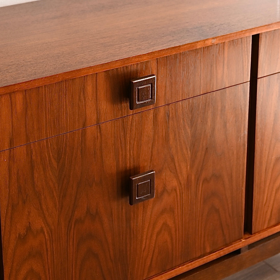 Mid Century Walnut Sideboard Buffet
