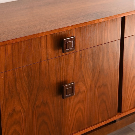 Mid Century Walnut Sideboard Buffet