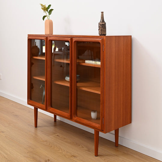 Mid Century Teak Sideboard Display Cabinet by Chiswell