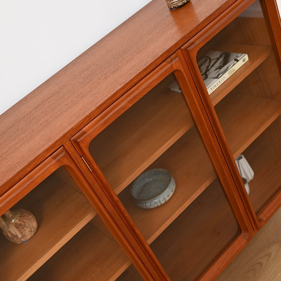 Mid Century Teak Sideboard Display Cabinet by Chiswell