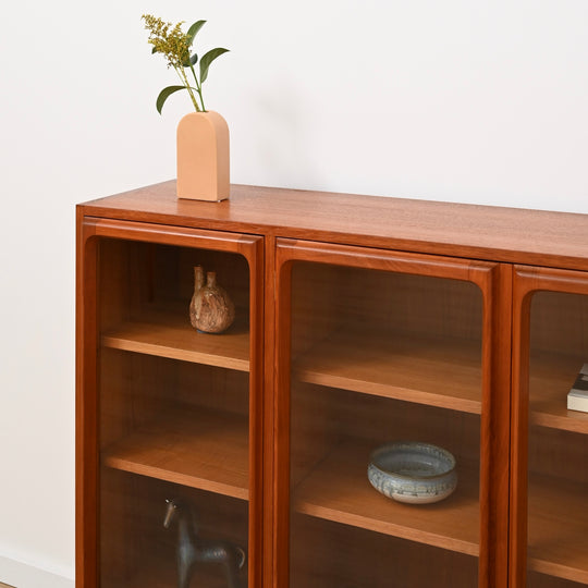 Mid Century Teak Sideboard Display Cabinet by Chiswell