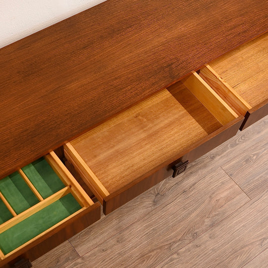 Mid Century Walnut Sideboard Buffet