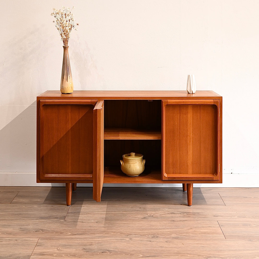Mid Century Teak Sideboard LP Record Cabinet by Chiswell