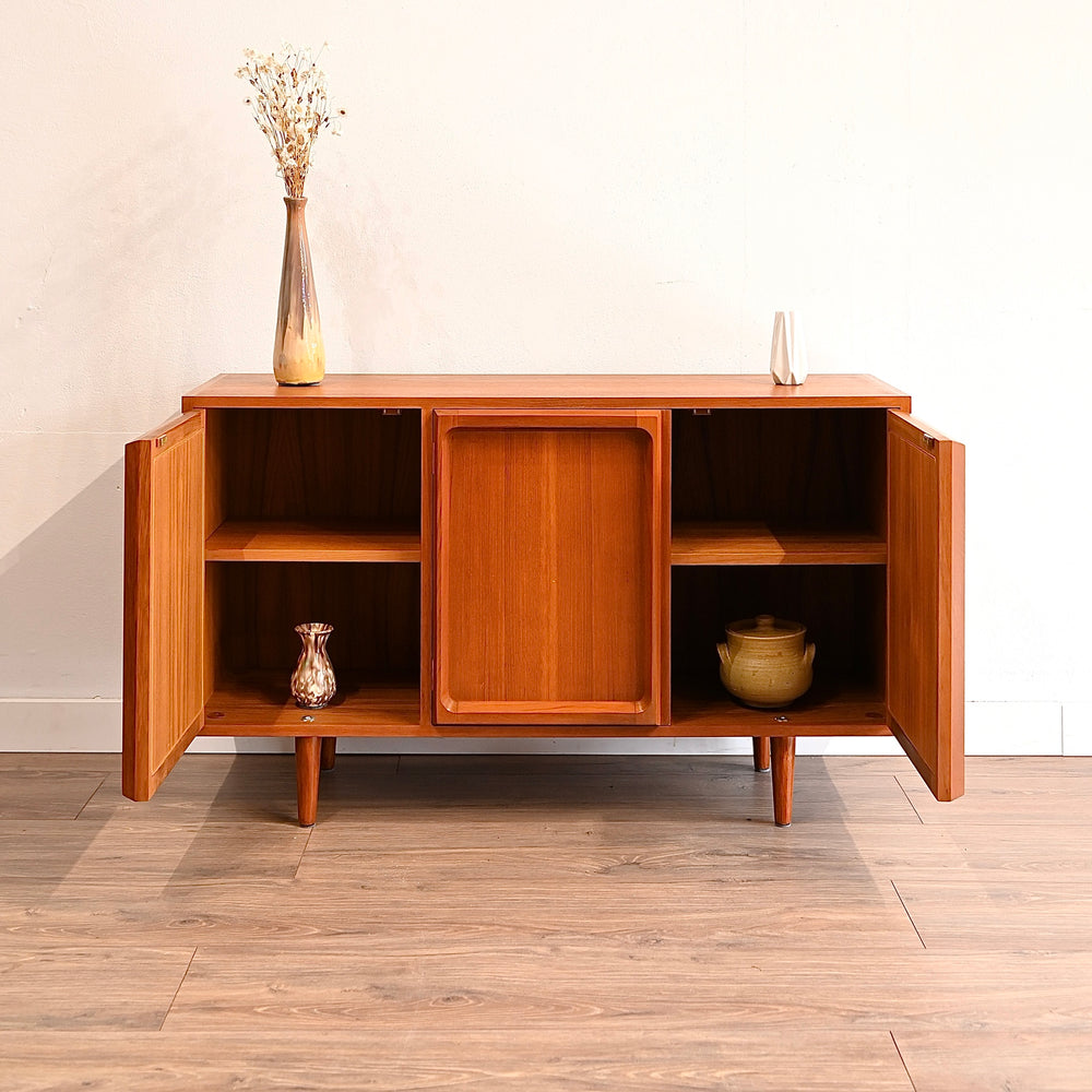 Mid Century Teak Sideboard LP Record Cabinet by Chiswell