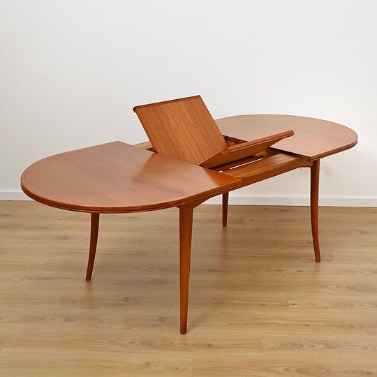 Mid Century Parker Teak Dining Table with Butterfly Extension