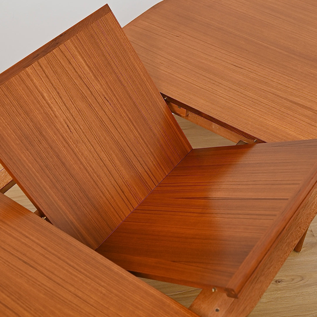 Mid Century Parker Teak Dining Table with Butterfly Extension