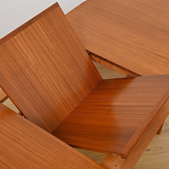 Mid Century Parker Teak Dining Table with Butterfly Extension
