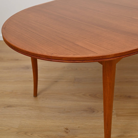 Mid Century Parker Teak Dining Table with Butterfly Extension