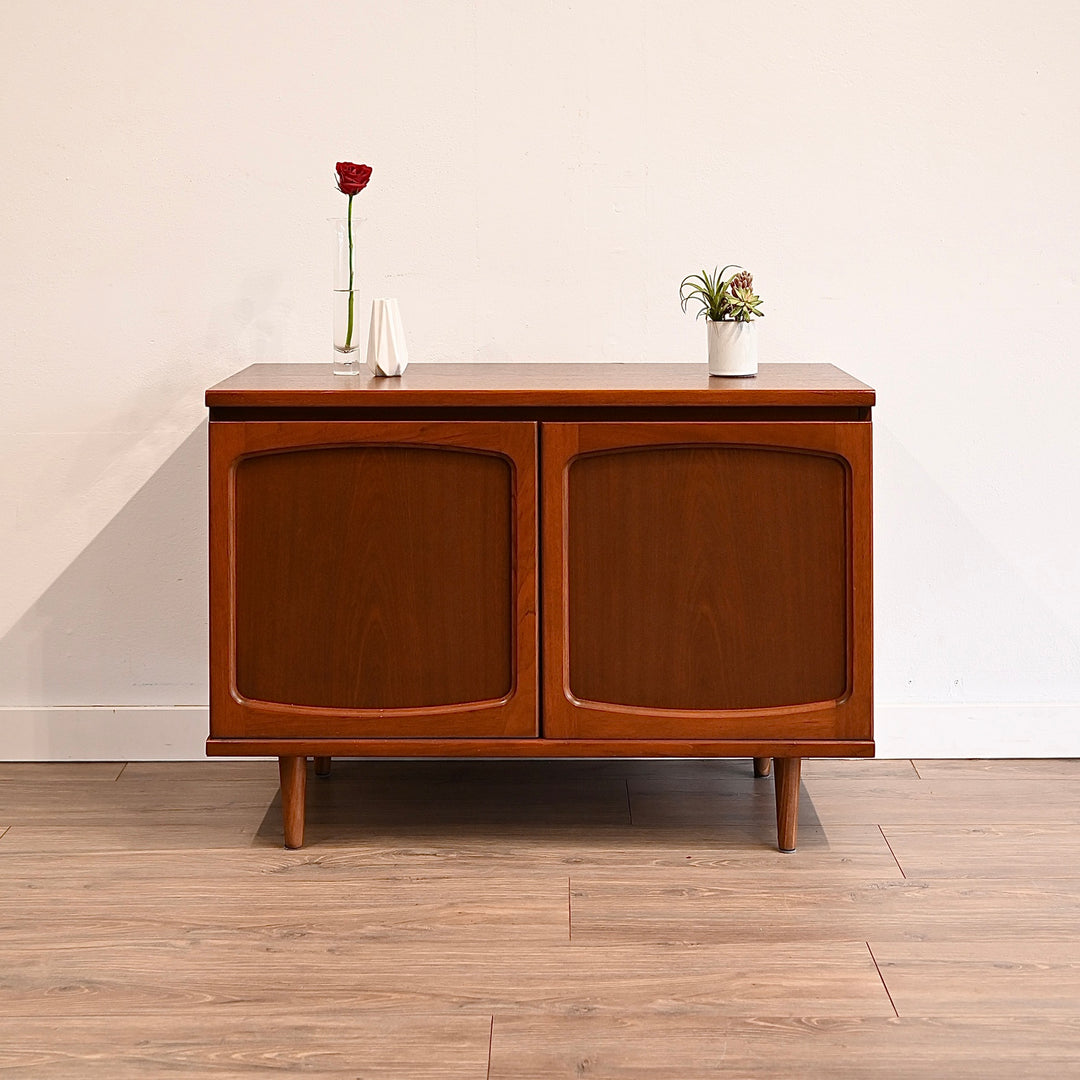 Mid Century Teak Sideboard LP Cabinet by Noblett
