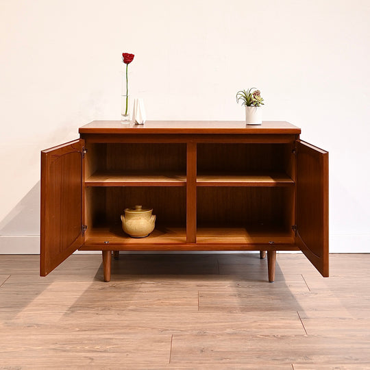 Mid Century Teak Sideboard LP Cabinet by Noblett