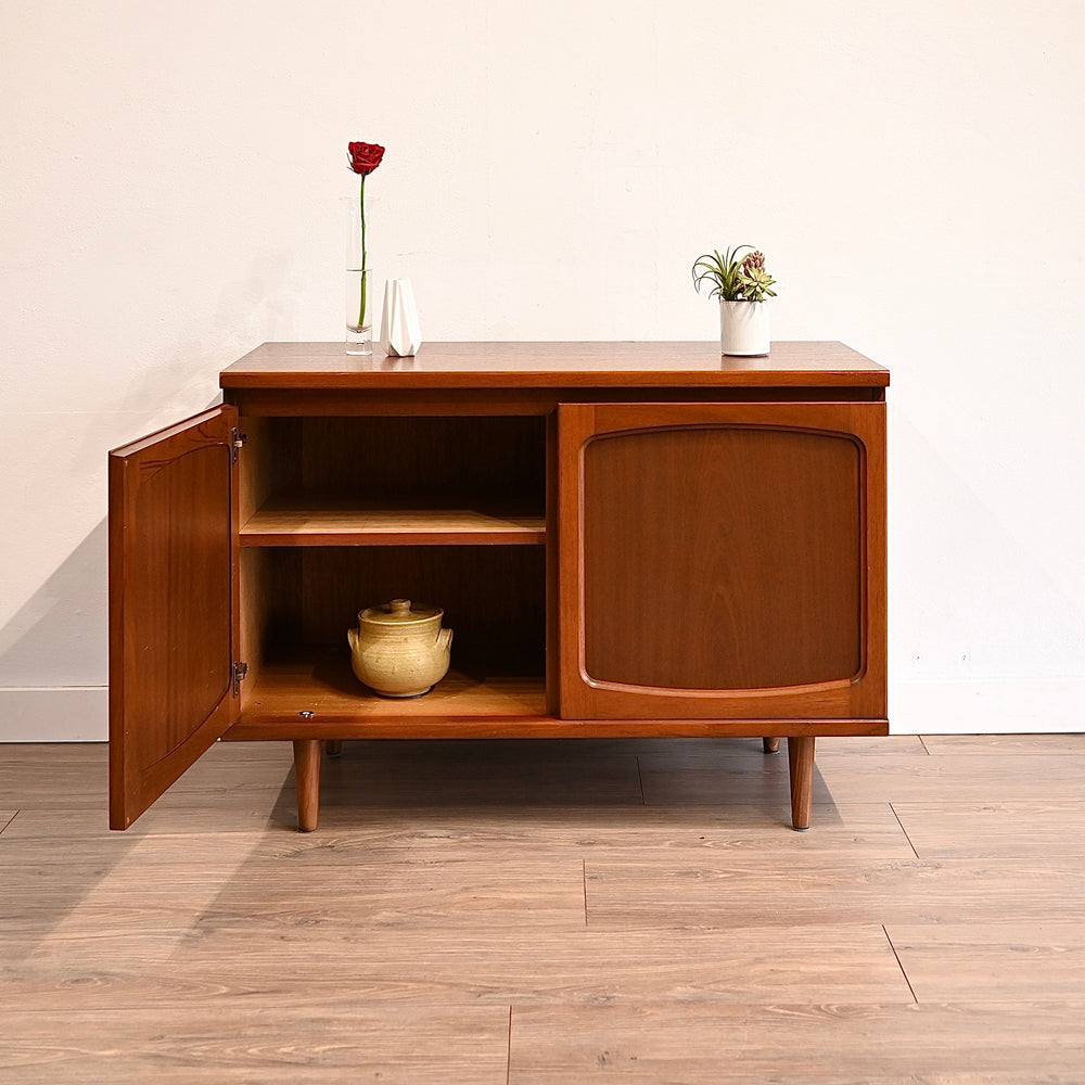 Mid Century Teak Sideboard LP Cabinet by Noblett