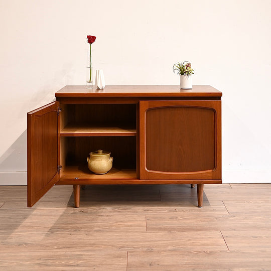 Mid Century Teak Sideboard LP Cabinet by Noblett