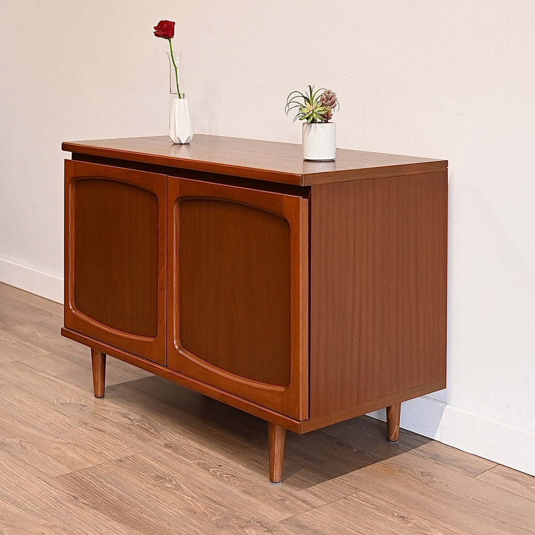 Mid Century Teak Sideboard LP Cabinet by Noblett