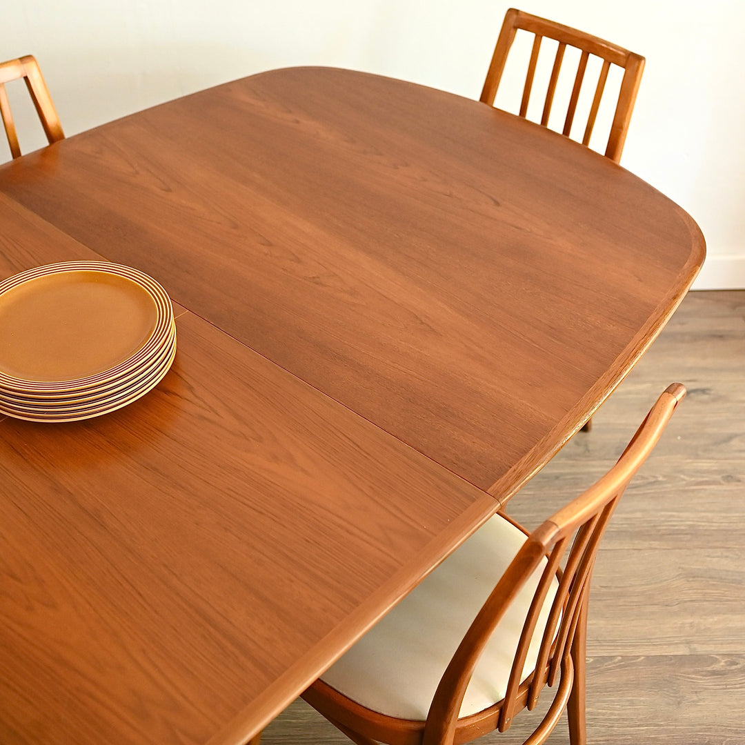 Parker Teak Mid Century Extendable Dining Table