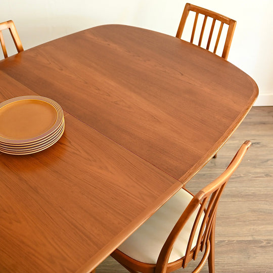 Parker Teak Mid Century Extendable Dining Table