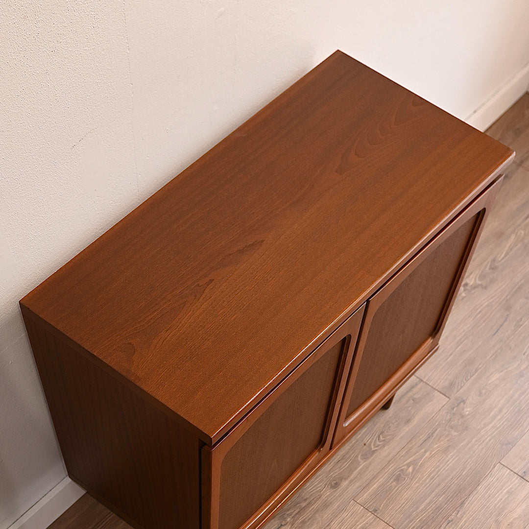 Mid Century Teak Sideboard LP Cabinet by Noblett