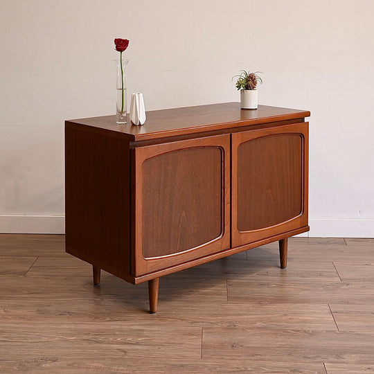 Mid Century Teak Sideboard LP Cabinet by Noblett