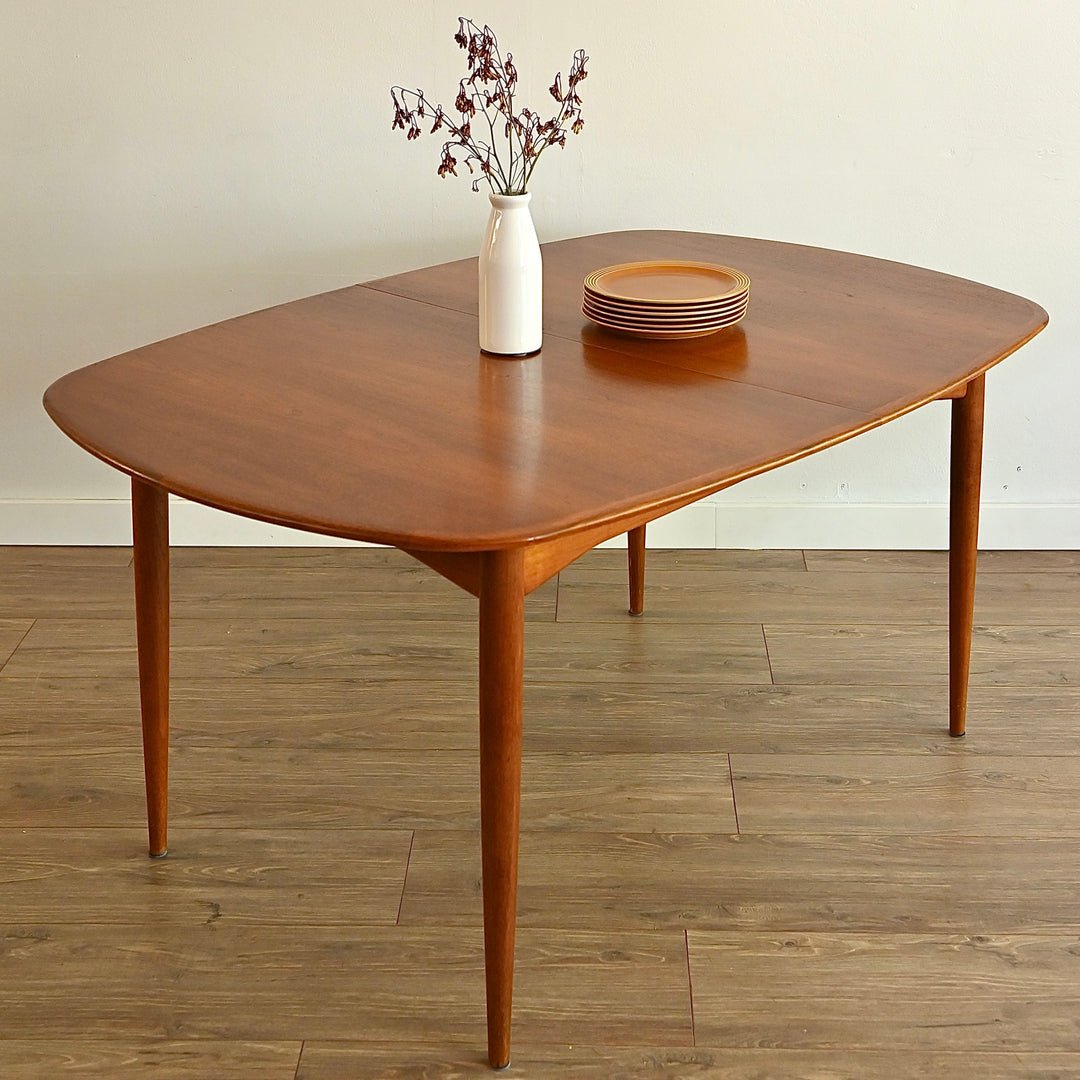 Parker Teak Mid Century Extendable Dining Table