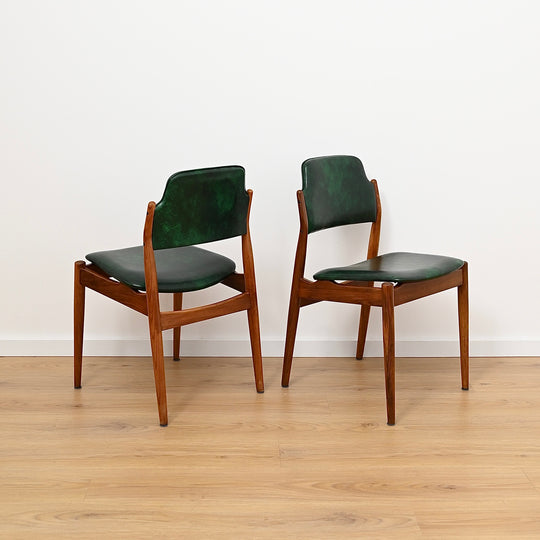6x Arne Vodder Denmark Model 62 & 62A Dining Chairs
