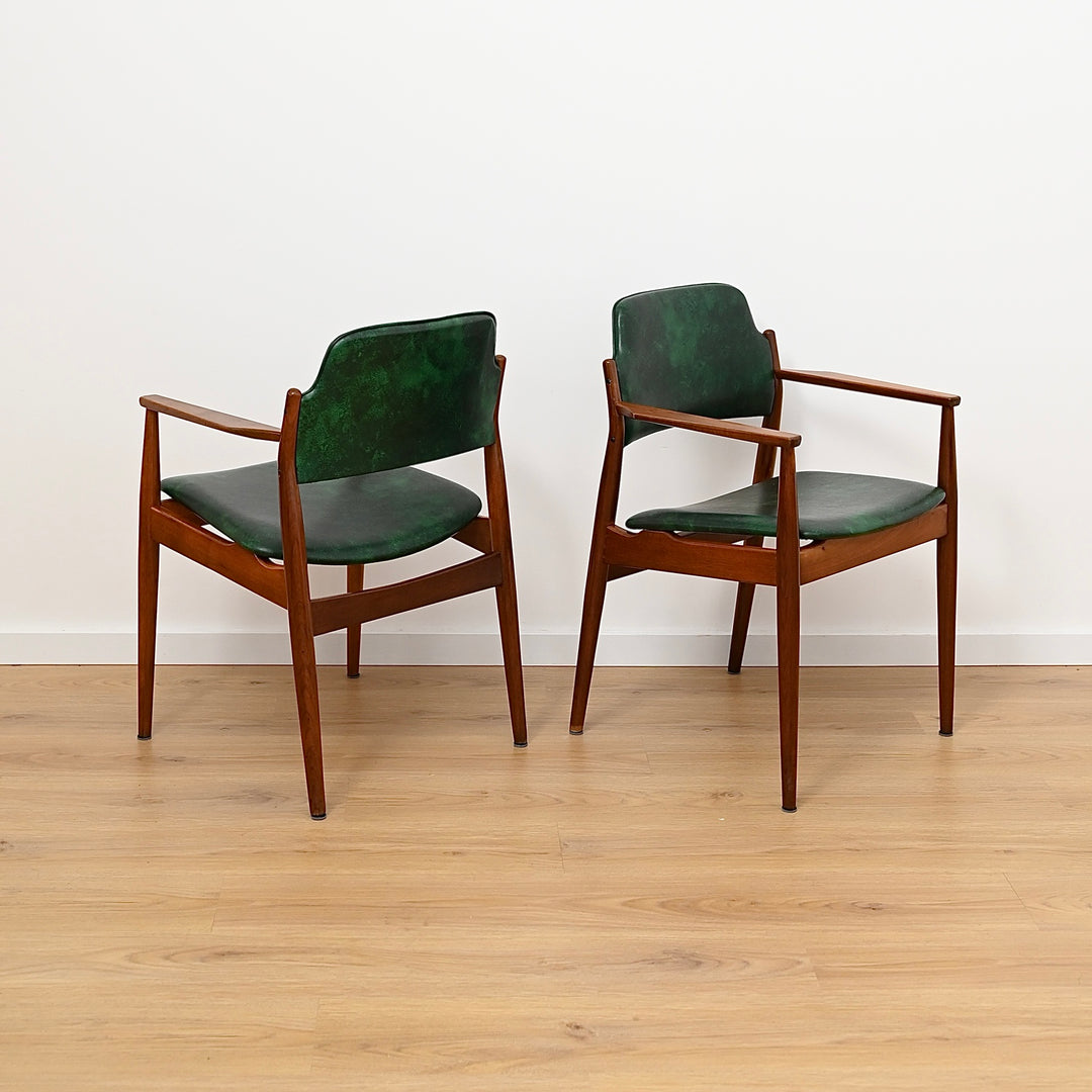6x Arne Vodder Denmark Model 62 & 62A Dining Chairs