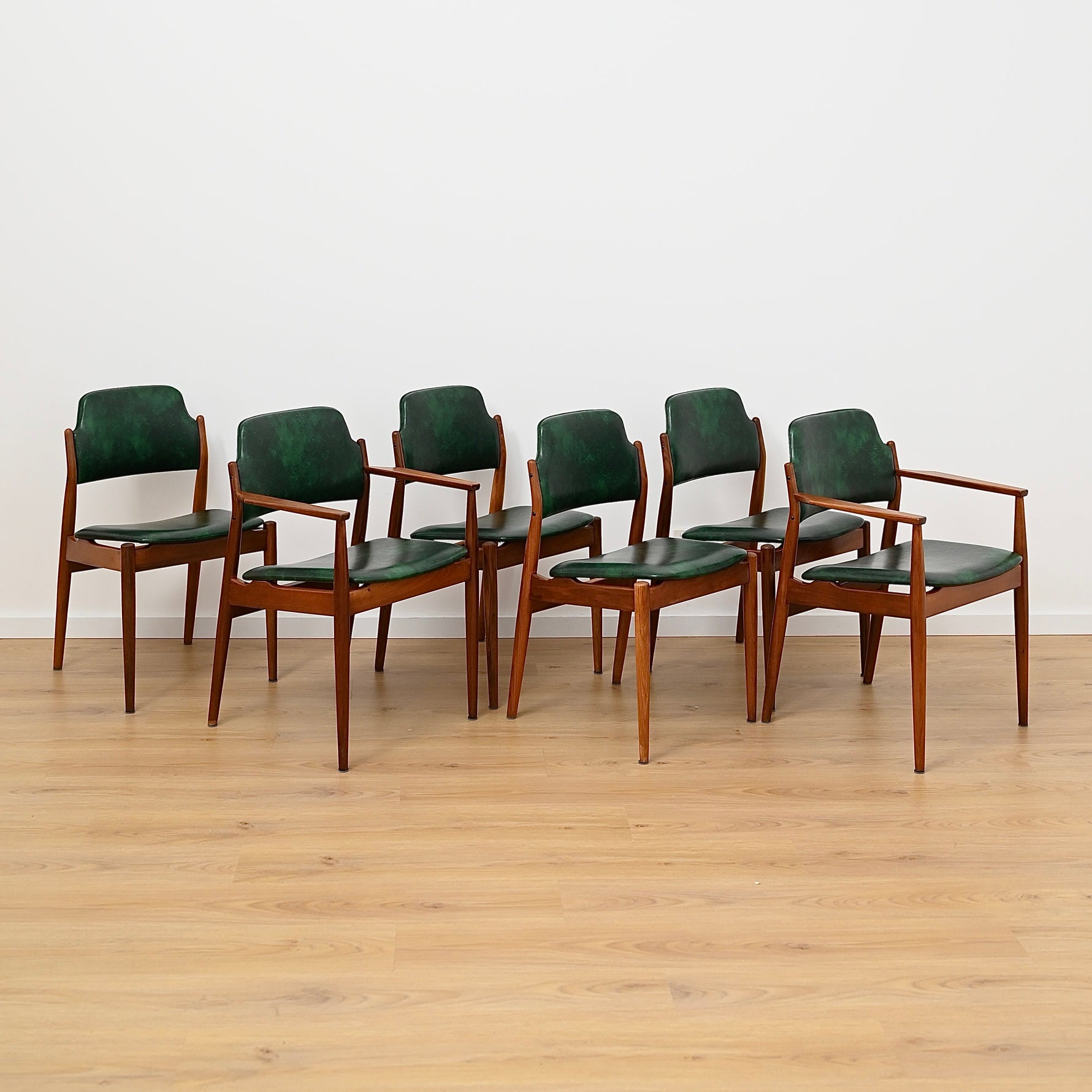 6x Arne Vodder Denmark Model 62 & 62A Dining Chairs