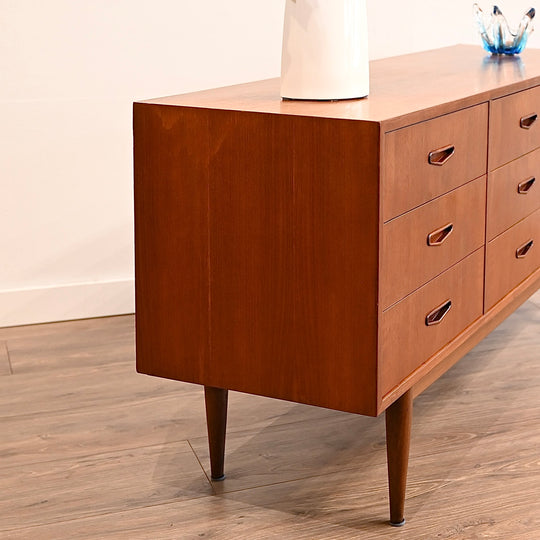 Mid Century Teak Sideboard Dresser Low Boy by Berryman