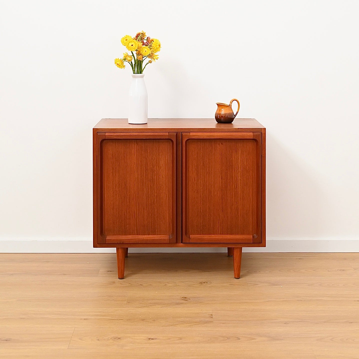 Mid Century Teak Sideboard LP Record Cabinet by Chiswell
