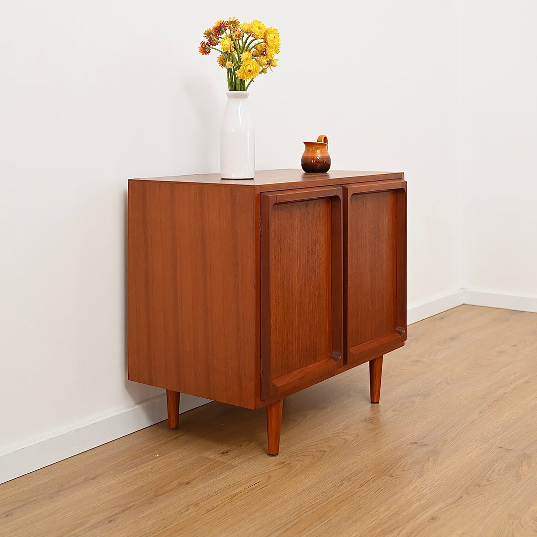 Mid Century Teak Sideboard LP Record Cabinet by Chiswell