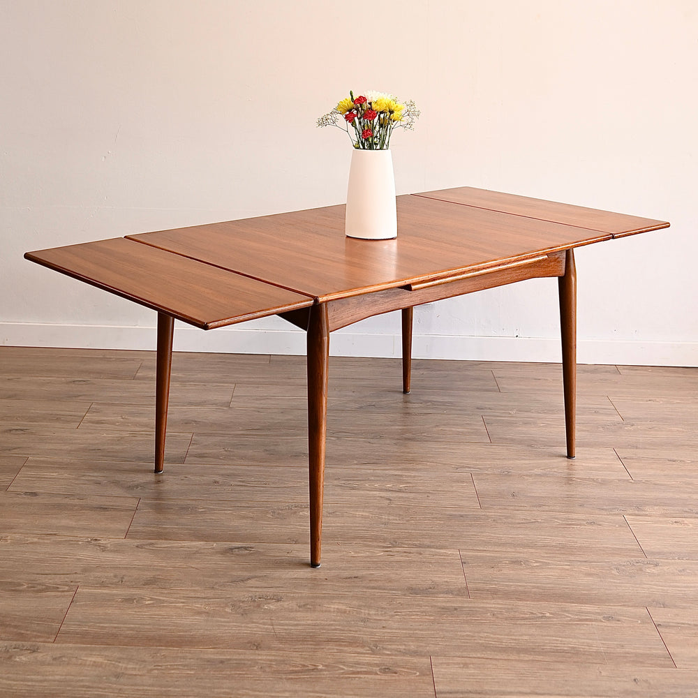 Mid Century Teak Extendable Dining Table by Summertone