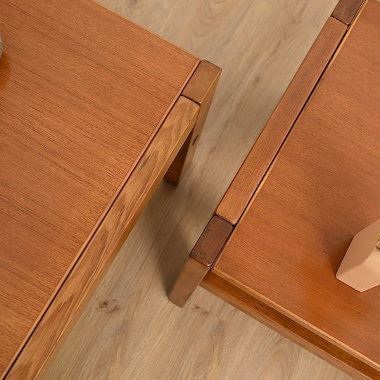 Pair of Teak Coffee Table and Lamp Table by Danish De Luxe