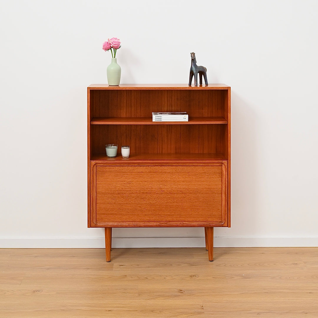 Parker Teak Mid Century Bookshelf Bar Wall Unit Bookcase